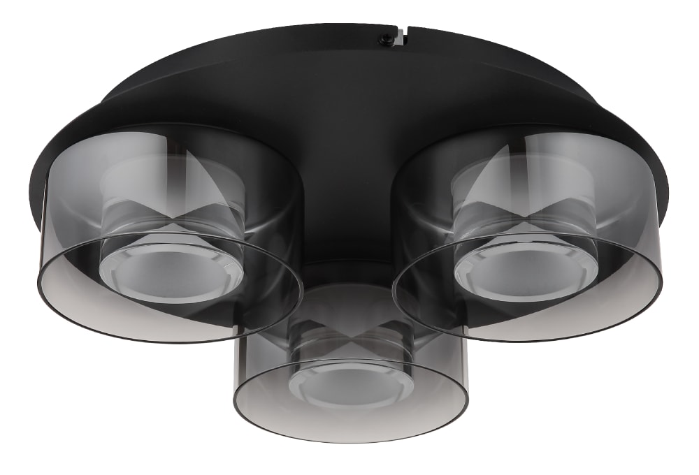 Plafonnier métal noir mat,11,5cm — vue 4