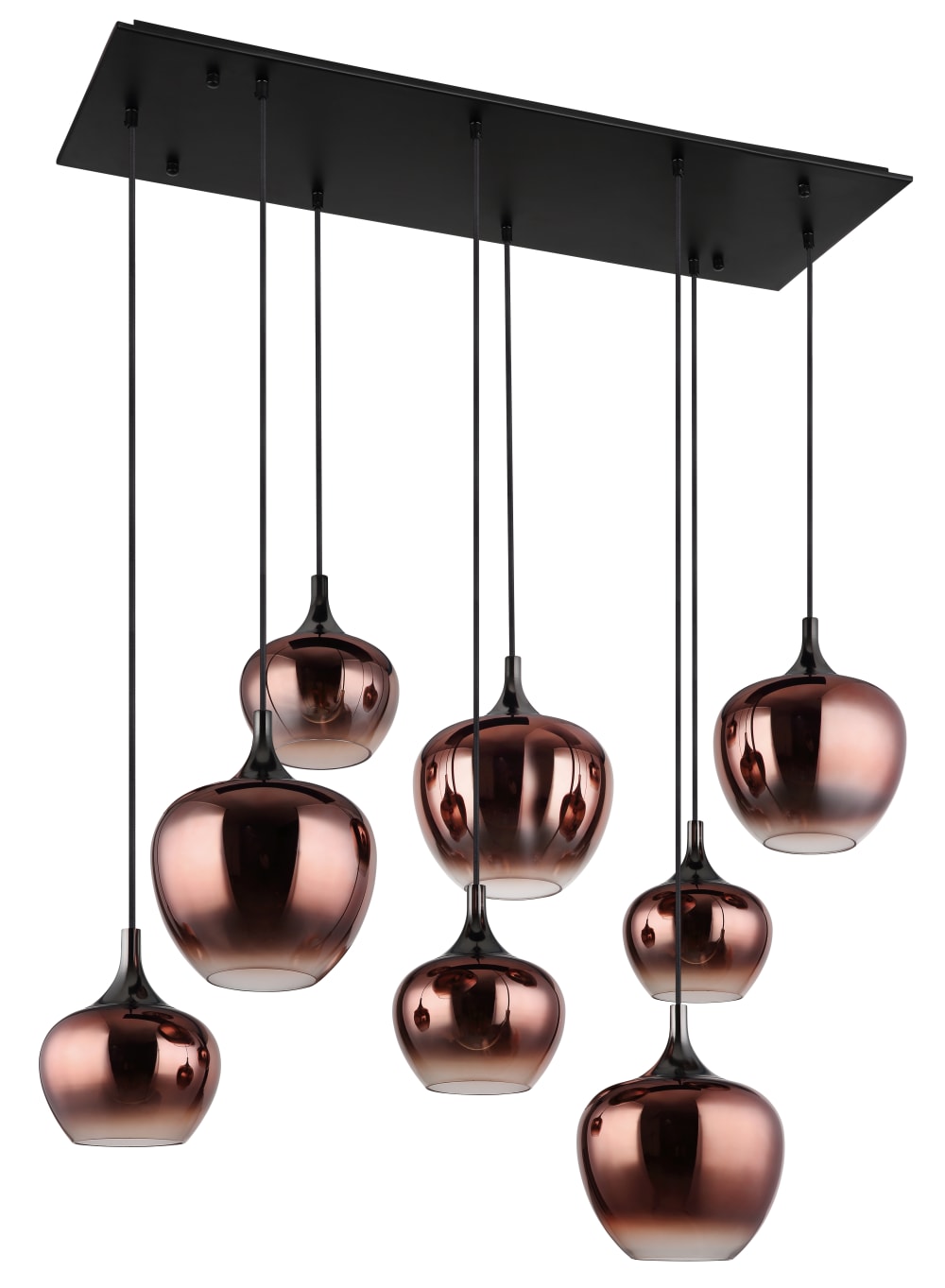 Suspension métal noir mat, 120cm — vue 4