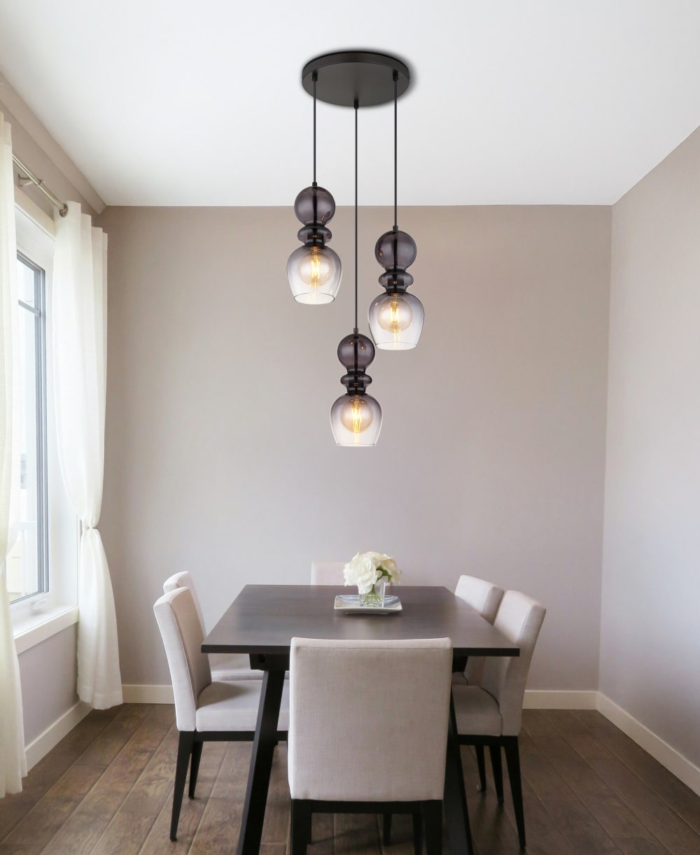 Suspension métal noir mat, 150cm — vue 3