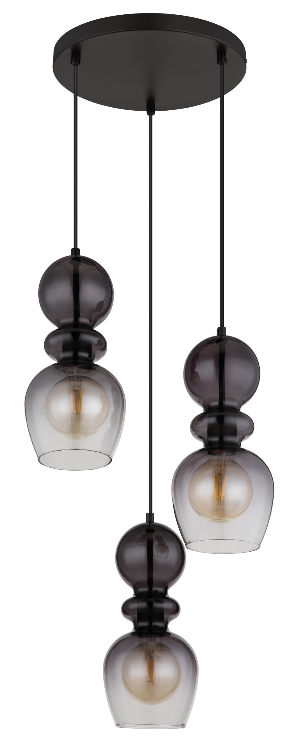 Suspension métal noir mat, 150cm — vue 4