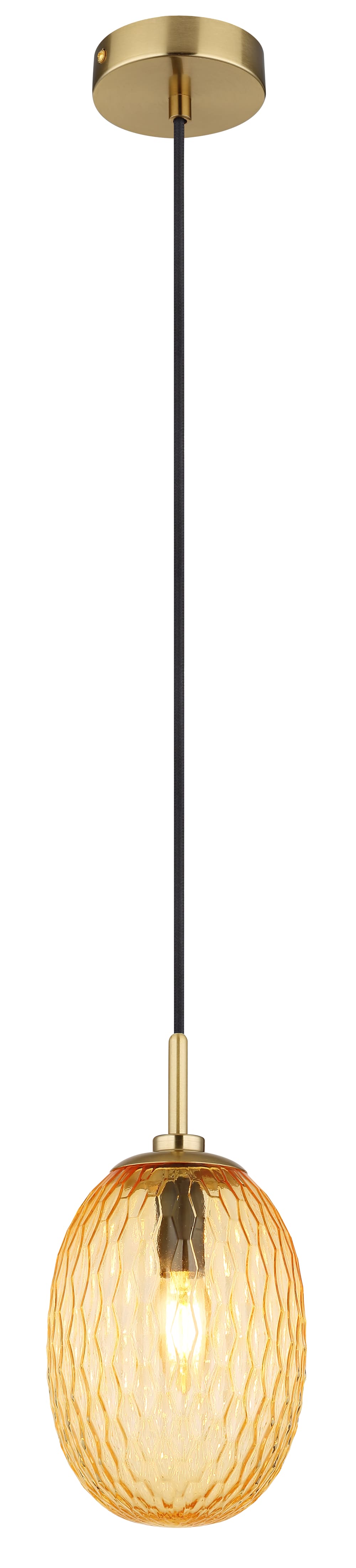 Suspension métal couleur or mat, 120cm