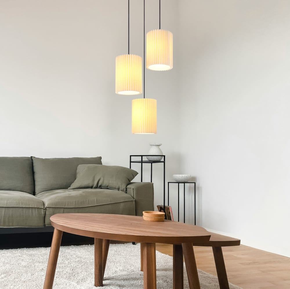 Suspension métal noir mat, 120cm — vue 3