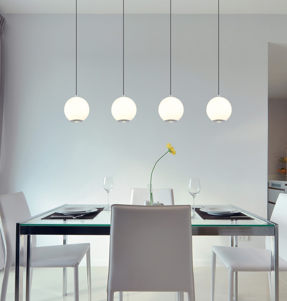 Suspension métal gris mat, 150cm — vue 3