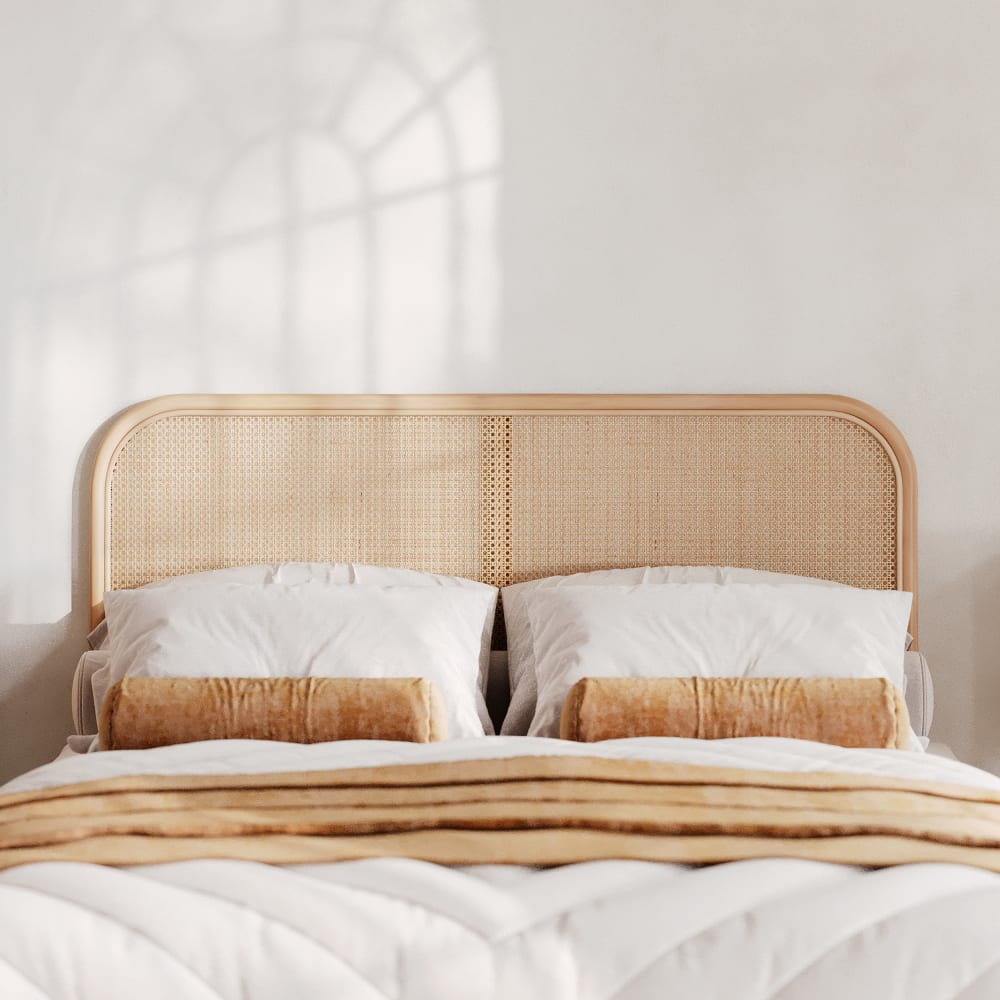 Tête de lit en rotin et cannage 140 cm