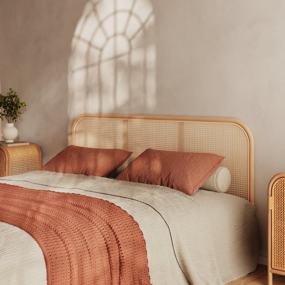 Kopfteil aus Rattan und Geflecht 160 cm - Maisons Du Monde