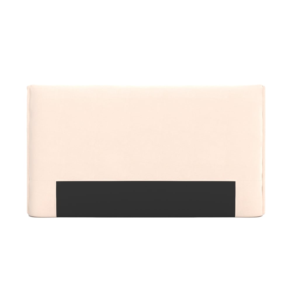 Cabecero de cama de tela blanca desenfundable 160 cm