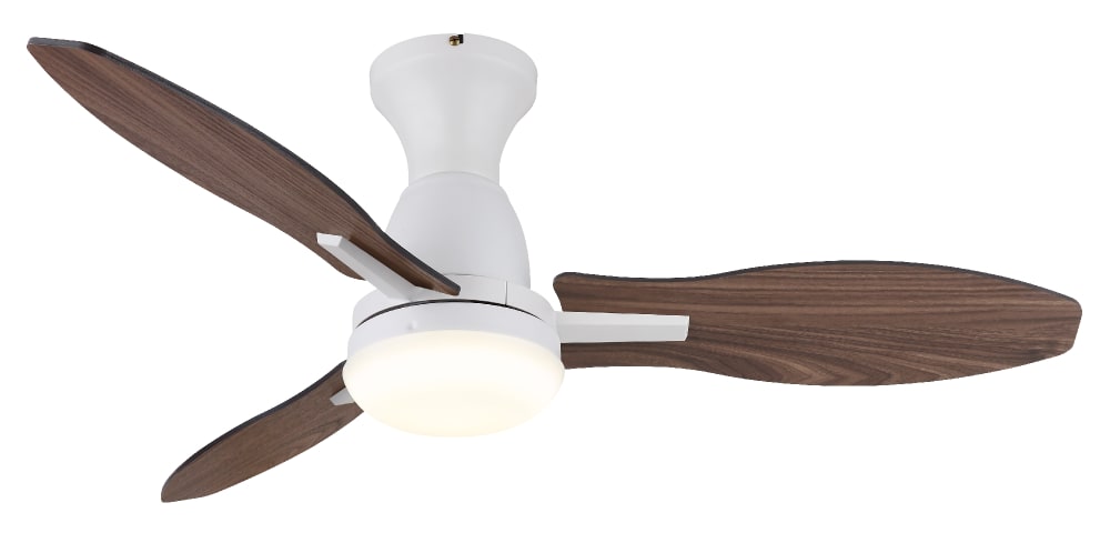 Globo Lighting Deckenventilator Metall weiß matt, LED style modern - Metall
