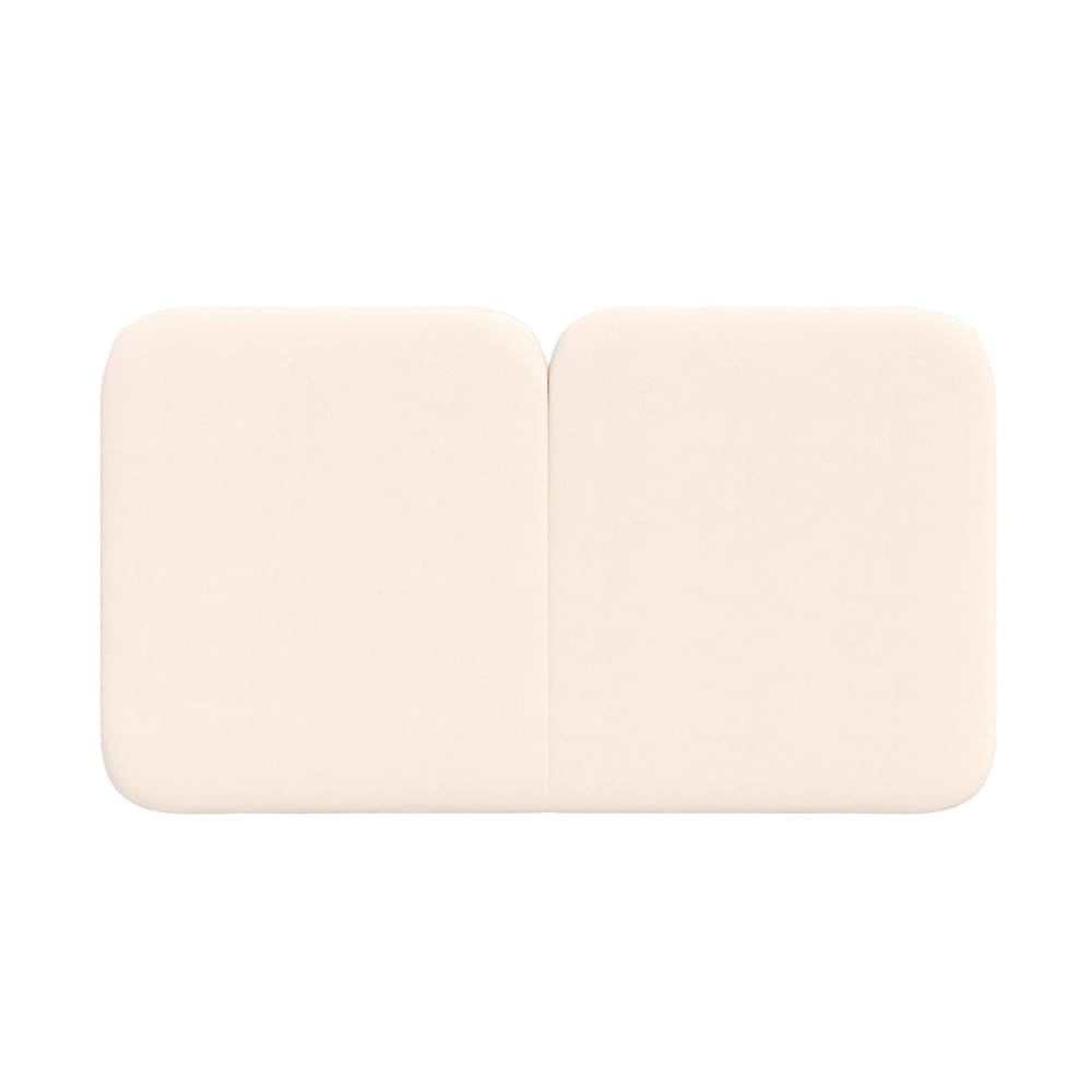 Tête de lit en tissu blanc 160 cm