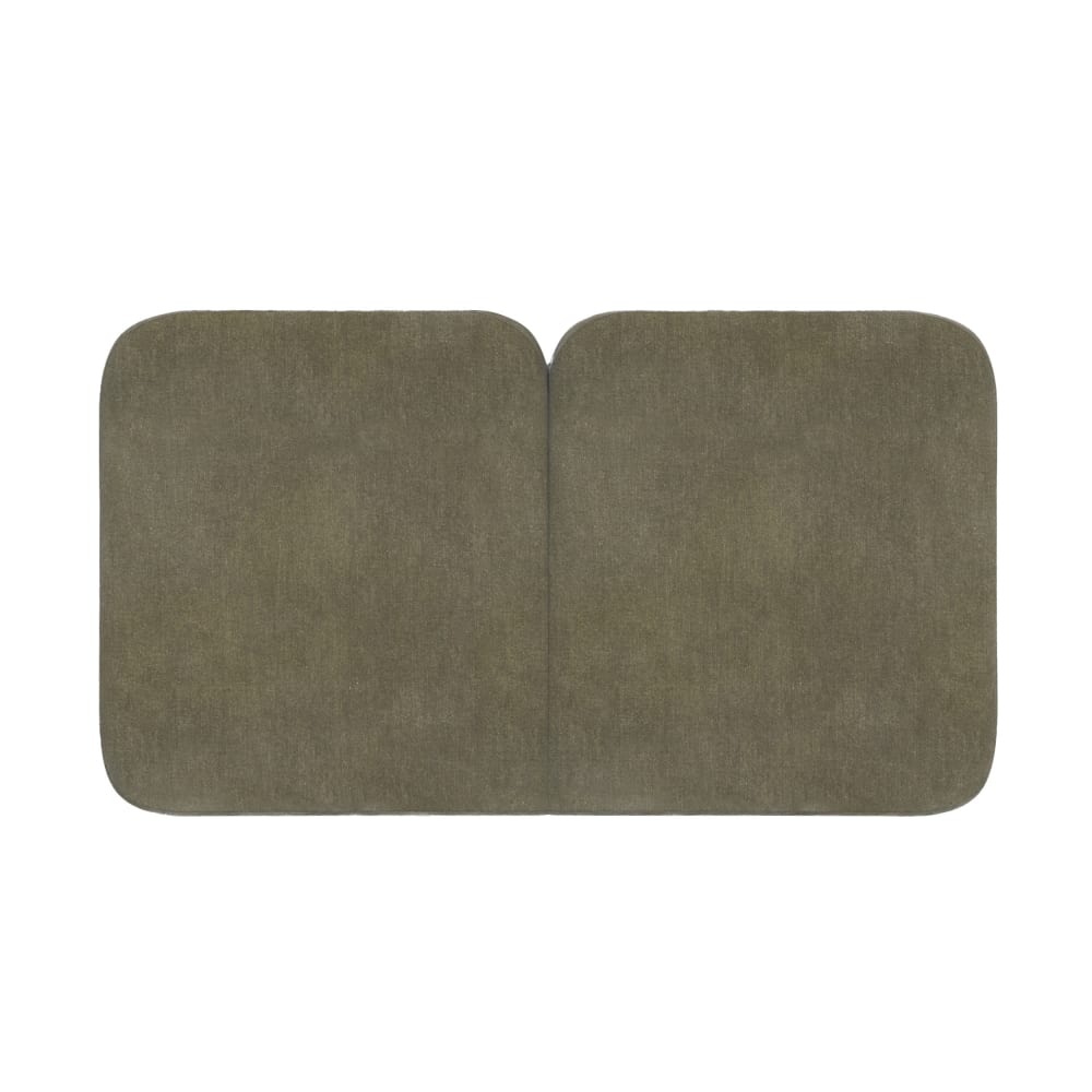 Maison Pavane Kopfteil aus olivgrünem Stoff 160 cm style modern - Stoff