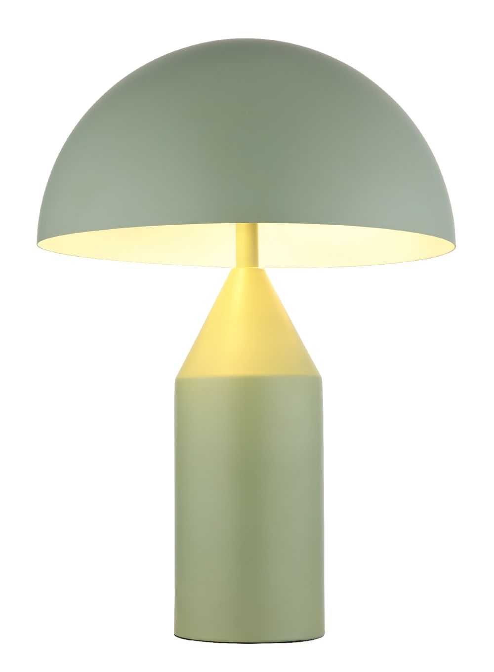 Lampe à poser métal verde pálido mat, 39cm