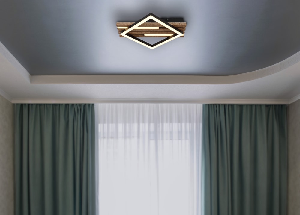 Plafonnier métal noir mat, 7,5cm — vue 3