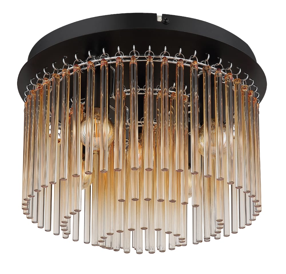 Plafonnier métal noir mat, 23cm — vue 4