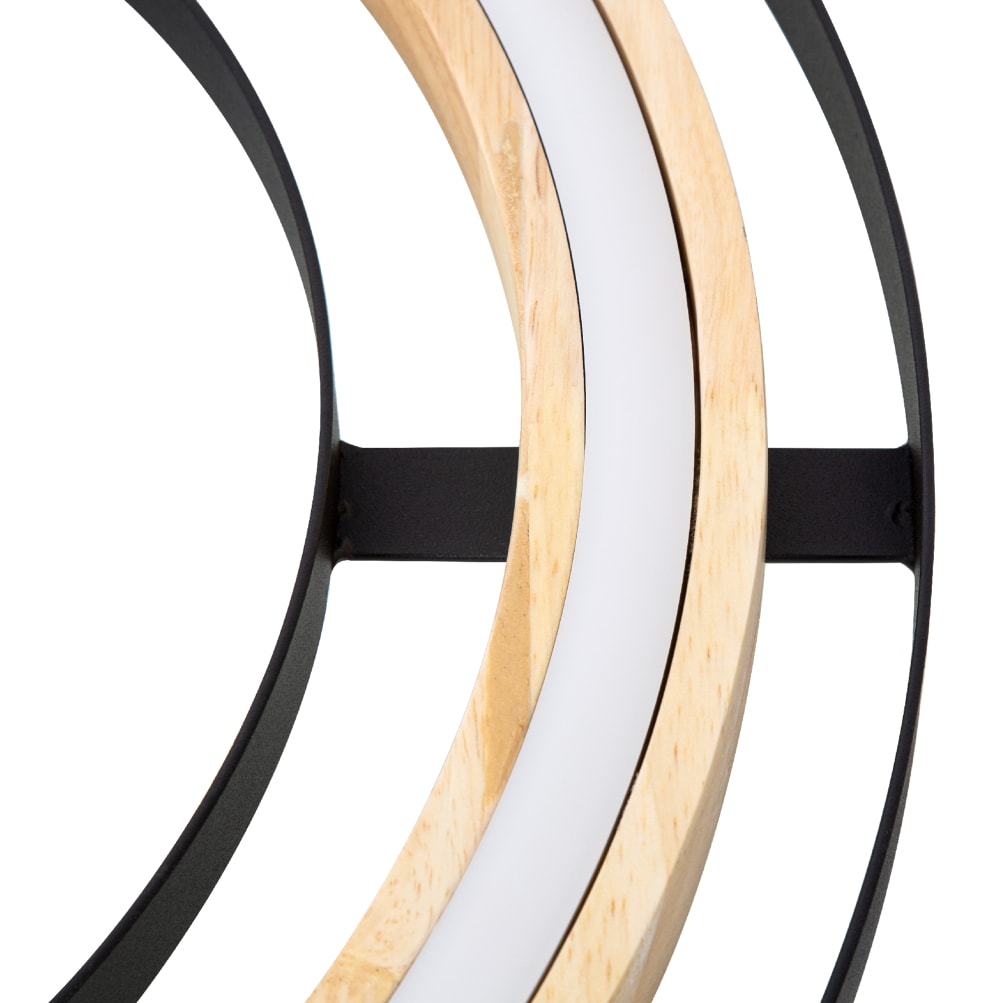 Plafonnier métal noir mat, 6cm — vue 4