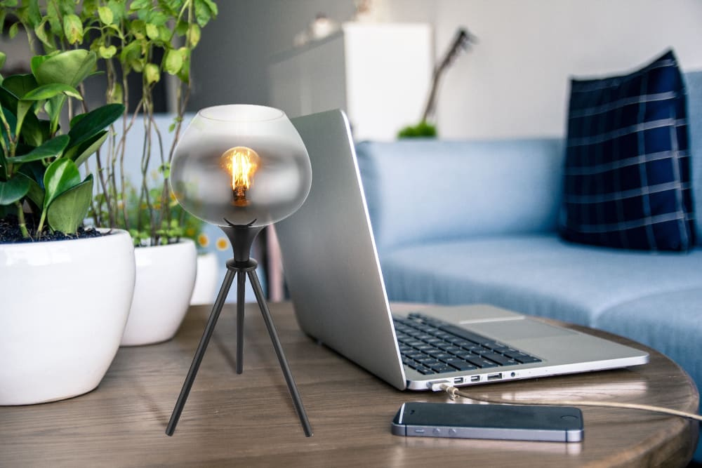 Lampe à poser métal noir mat, 45cm — vue 3