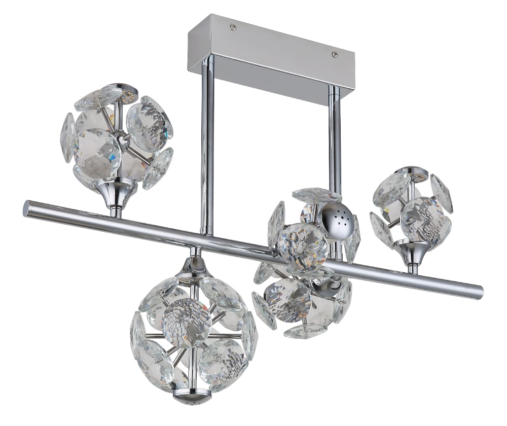 Plafonnier métal chromé, 46cm — vue 4