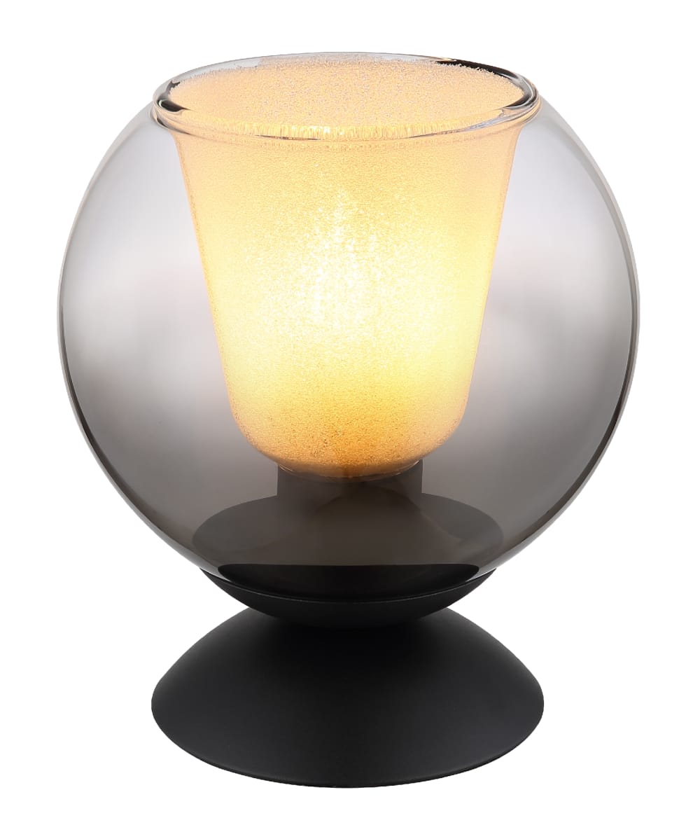 Lampe à poser métal noir mat,19cm