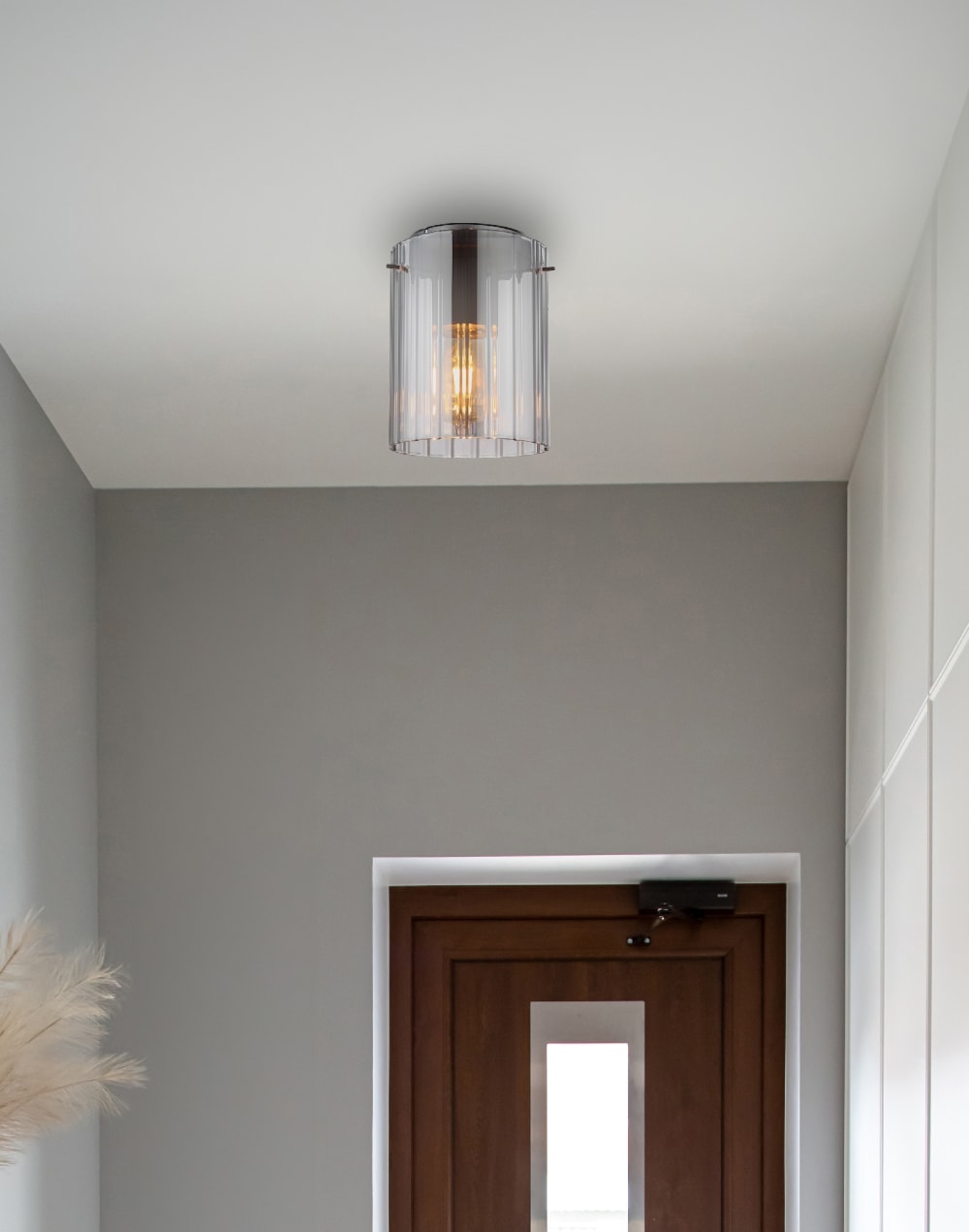 Plafonnier métal gris foncé, 23cm — vue 3