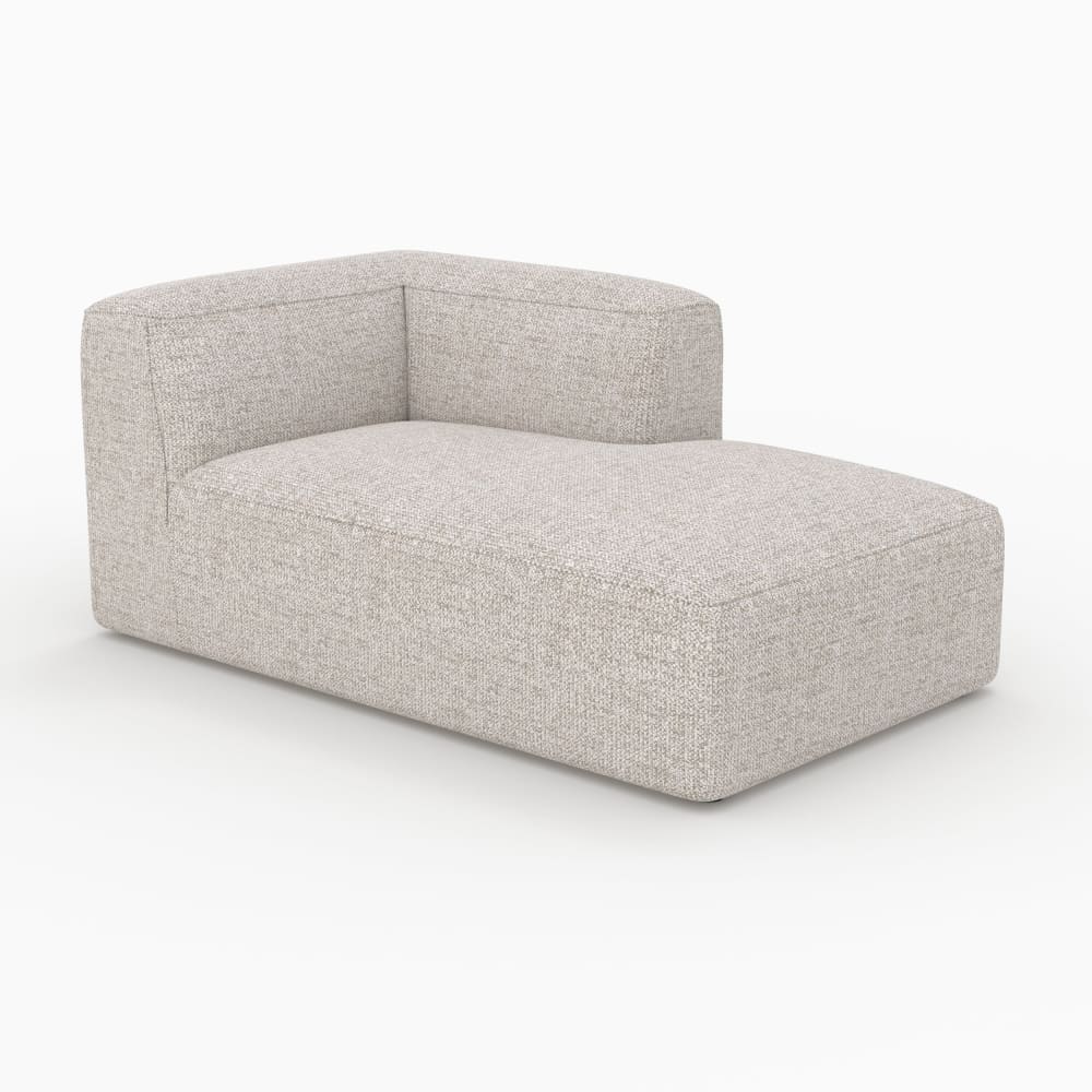 Maison Pavane Ecksofa rechts für modulare Sofas aus beigem Stoff style vintage - Stoff