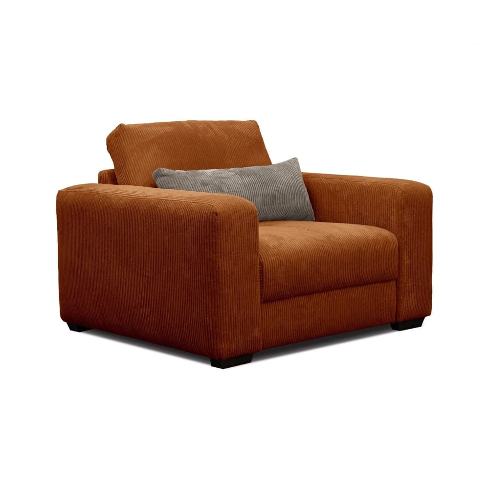 fauteuil en velours côtelé
