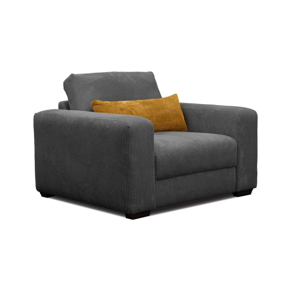 fauteuil en velours côtelé