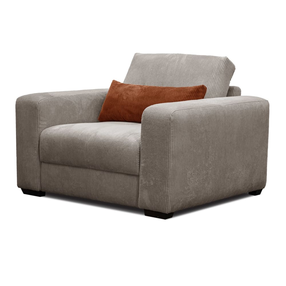 fauteuil en velours côtelé