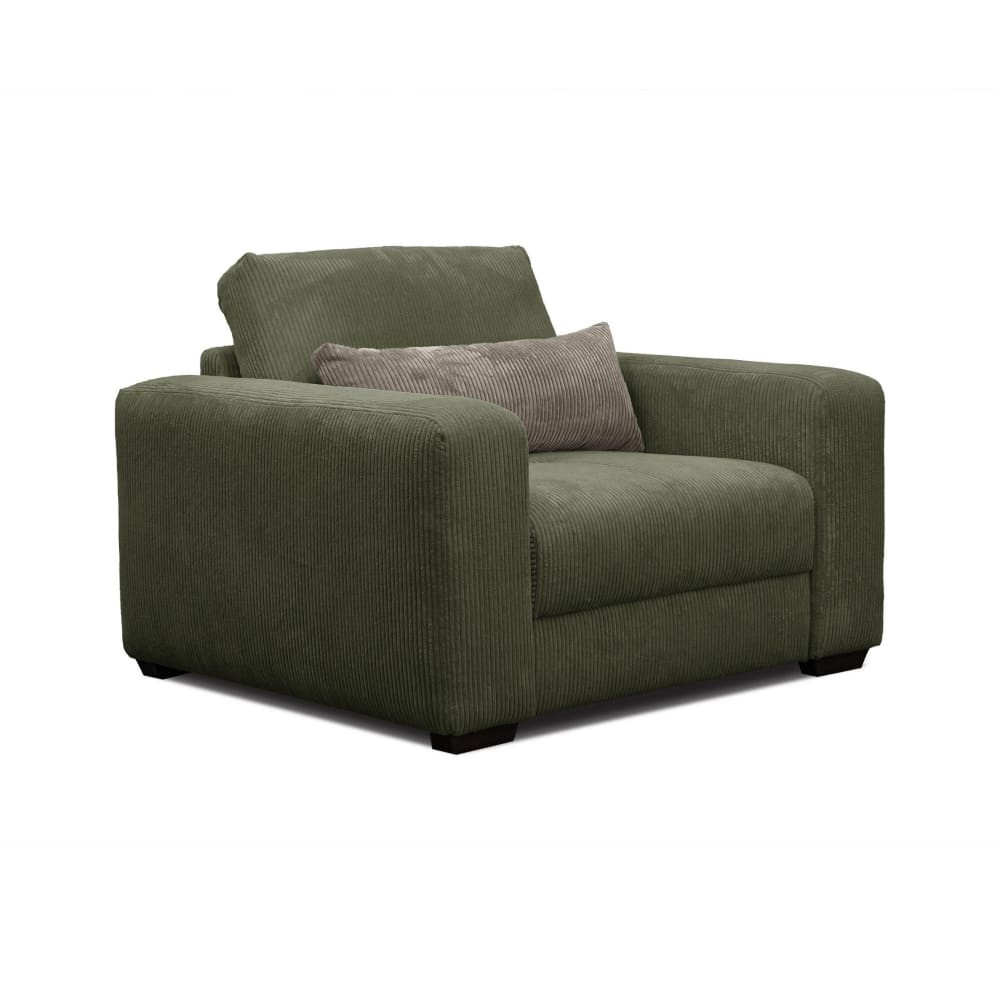 fauteuil en velours côtelé