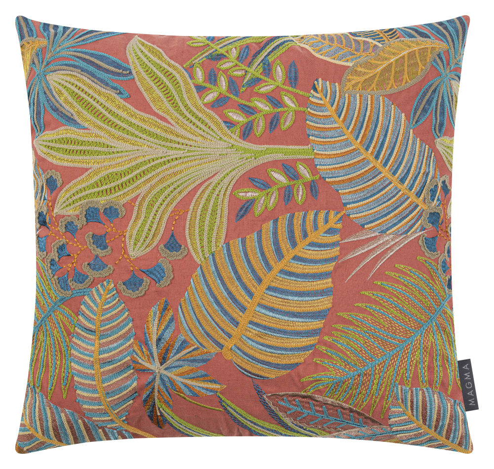Housse de coussin brodée 40x40