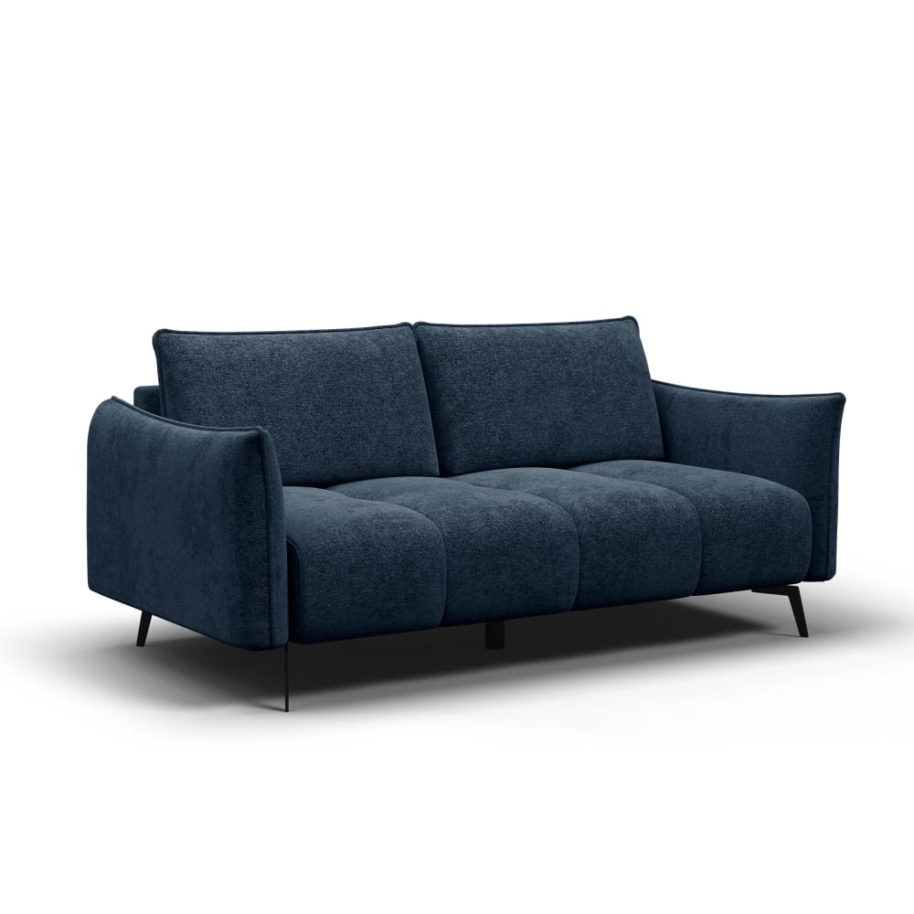 Wozimo Sofa 2,5-Sitzer, dunkelblau - Samt