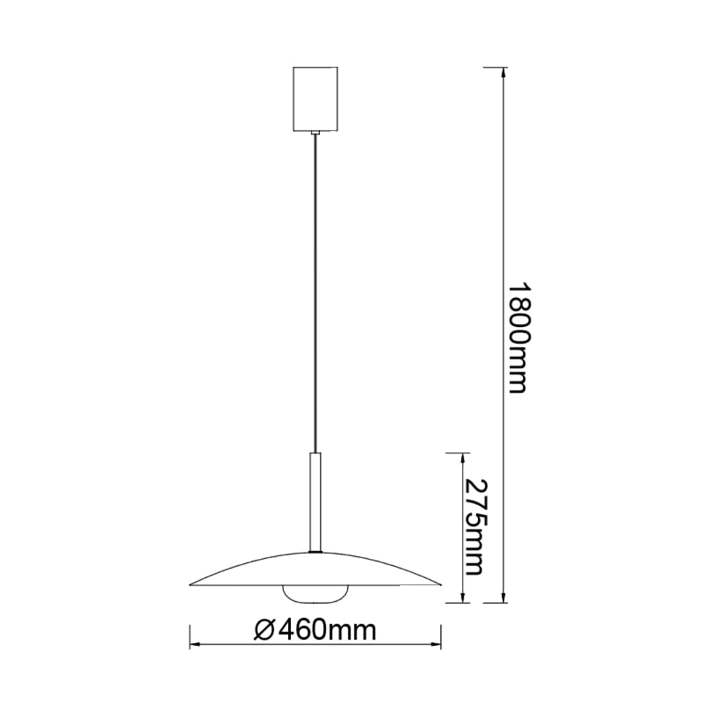 Suspension en métal doré — vue 4