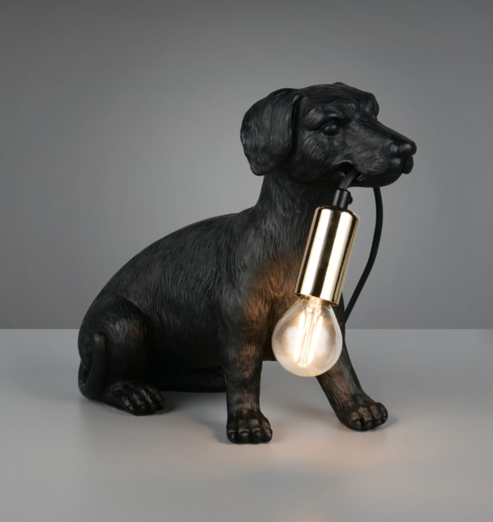 Lampe design en plastique noir — vue 3