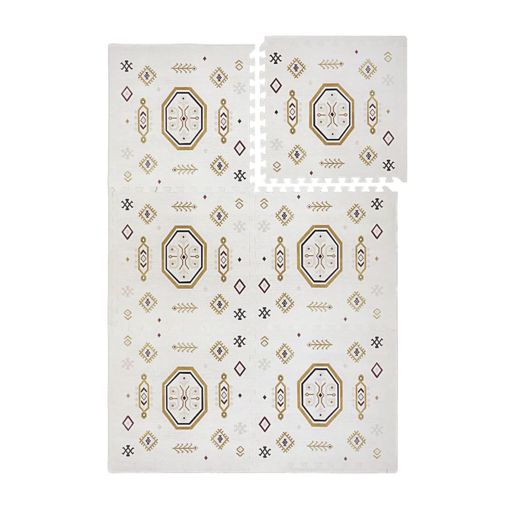Tapis de jeu puzzle en mousse beige 120x180 cm Tapis de jeu puzzle en mousse beige 120x180 cm