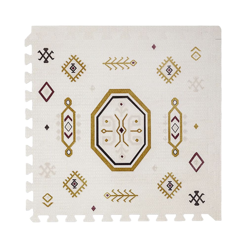 Tapis de jeu puzzle en mousse éco-responsable beige 120x180 cm