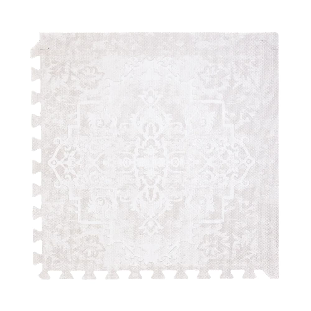 Tapis de jeu puzzle en mousse éco-responsable beige 120x180 cm