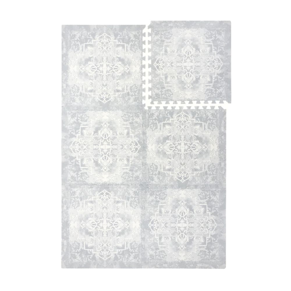 Tapis de jeu puzzle en mousse éco-responsable bleu 120x180 cm