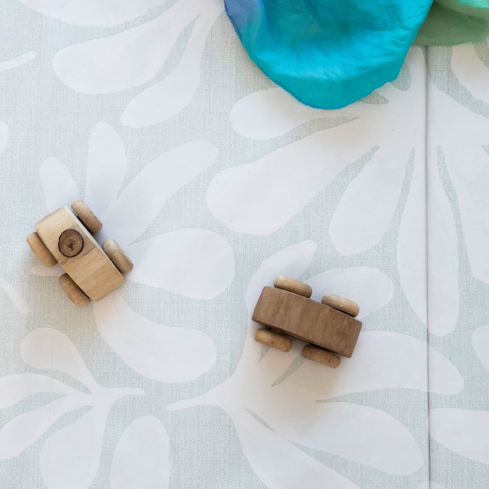 Tapis de gym en mousse vert 122x183 cm