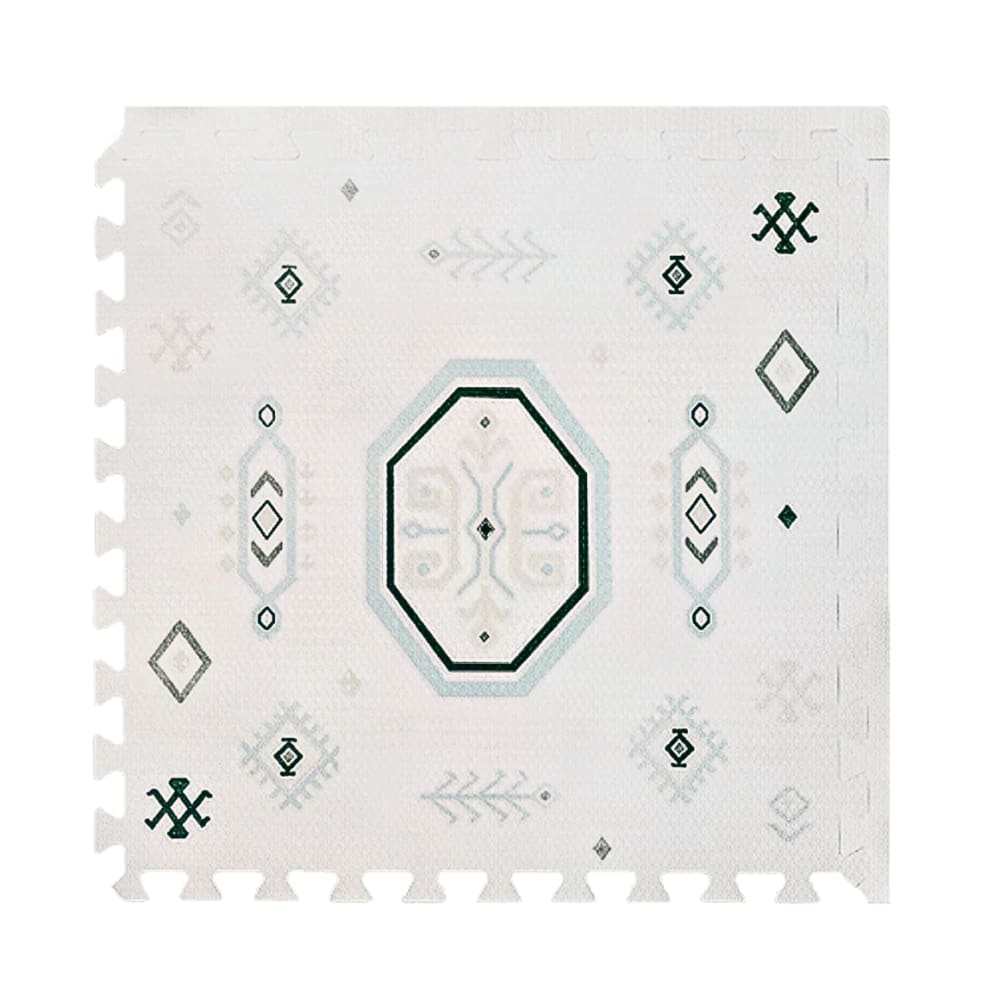 Tapis de jeu puzzle en mousse éco-responsable vert 120x180 cm