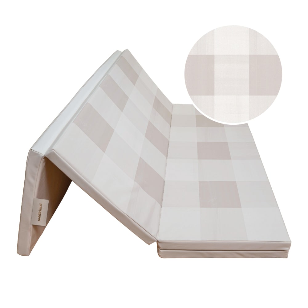 Tapis de gym en mousse beige 122x183 cm