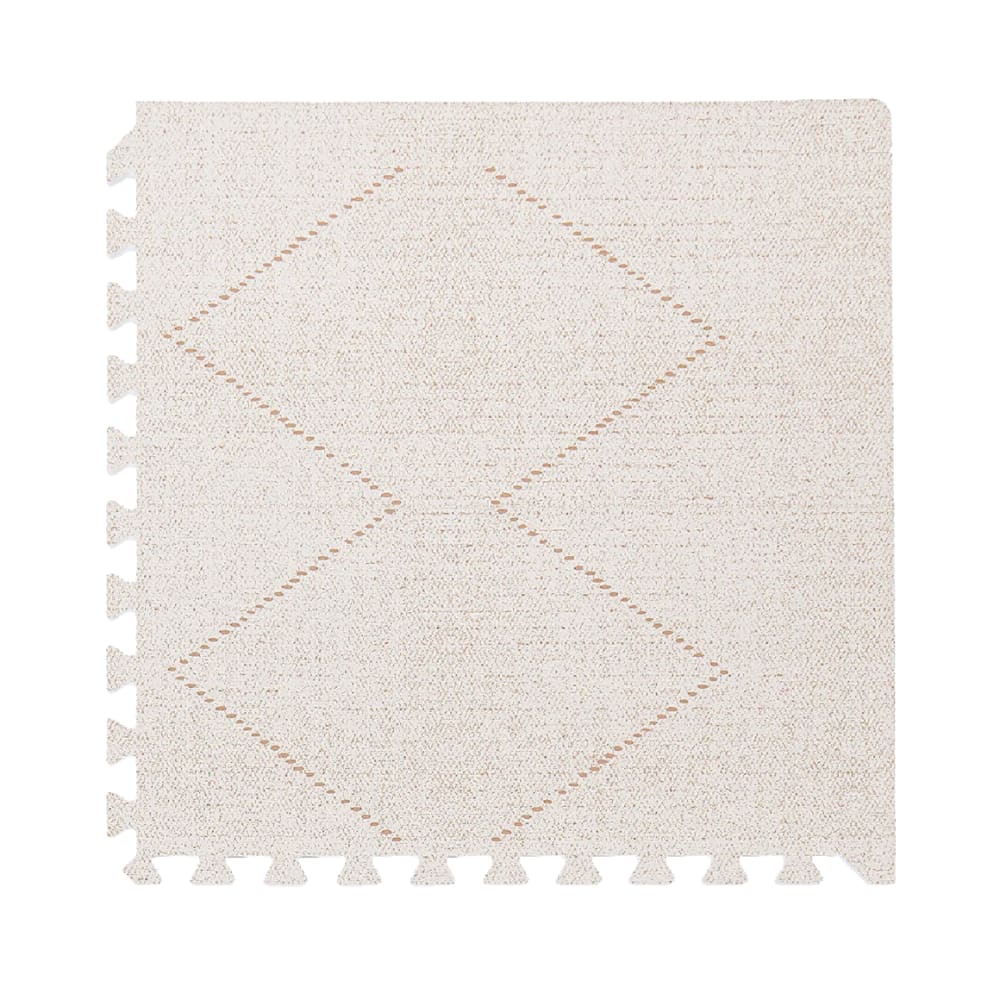 Tapis de jeu puzzle en mousse éco-responsable crème 120x180 cm