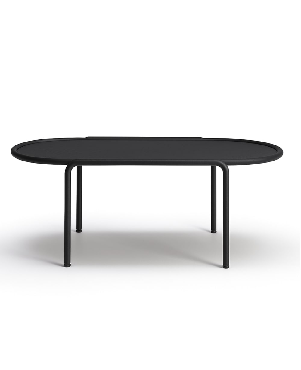 Table basse design en métal anthracite