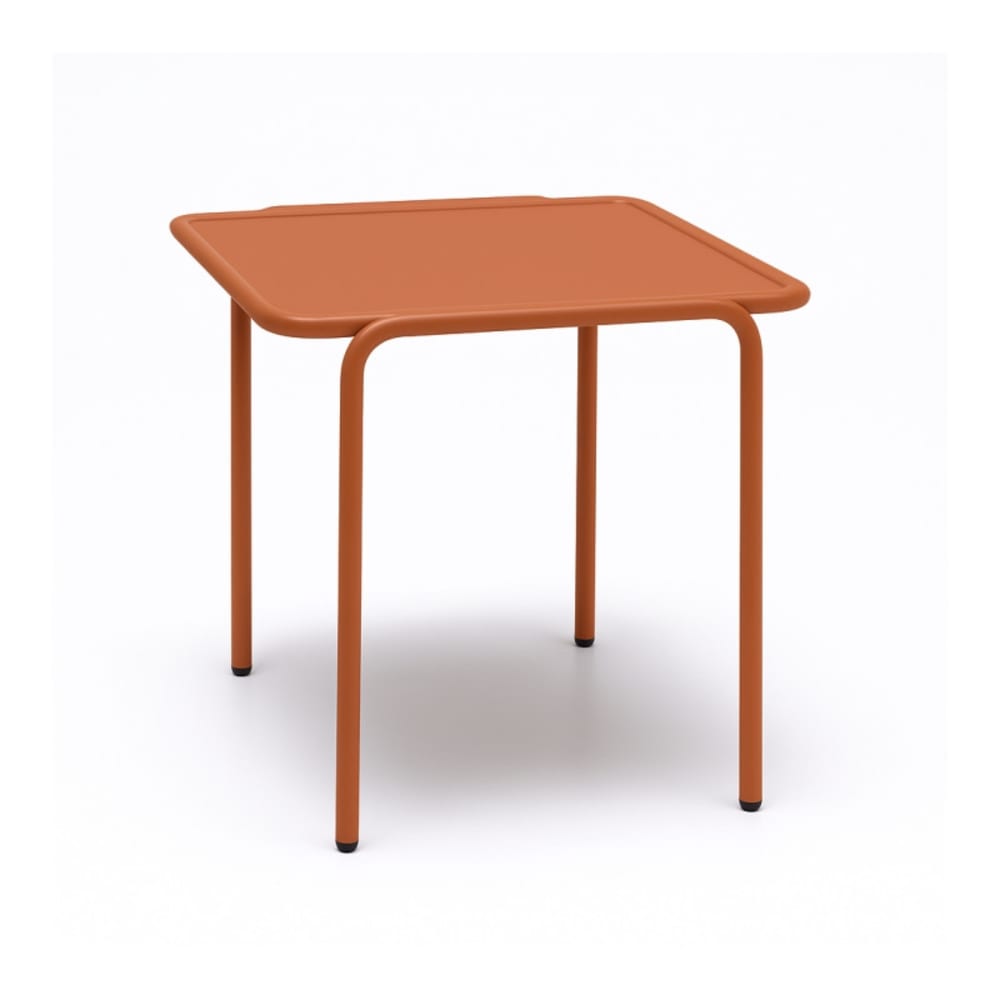 Table d'appoint en métal - terracotta