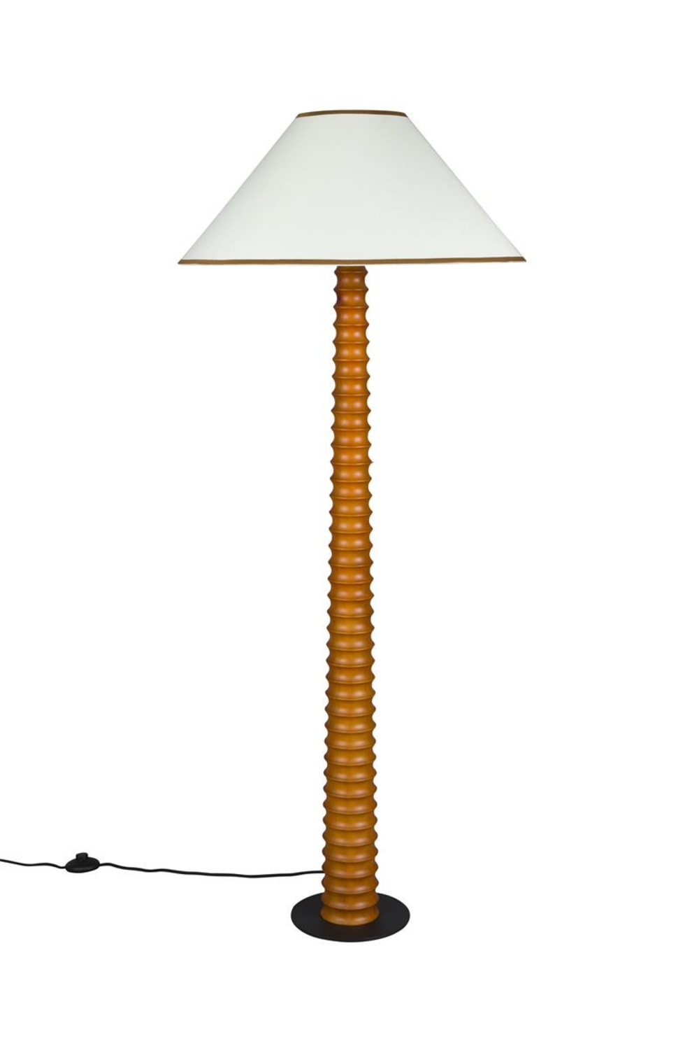 Lampadaire design en bois marron