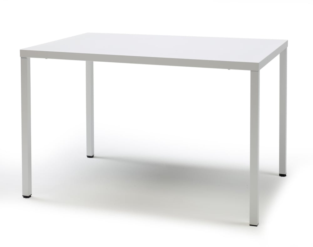 table de jardin en métal - blanc