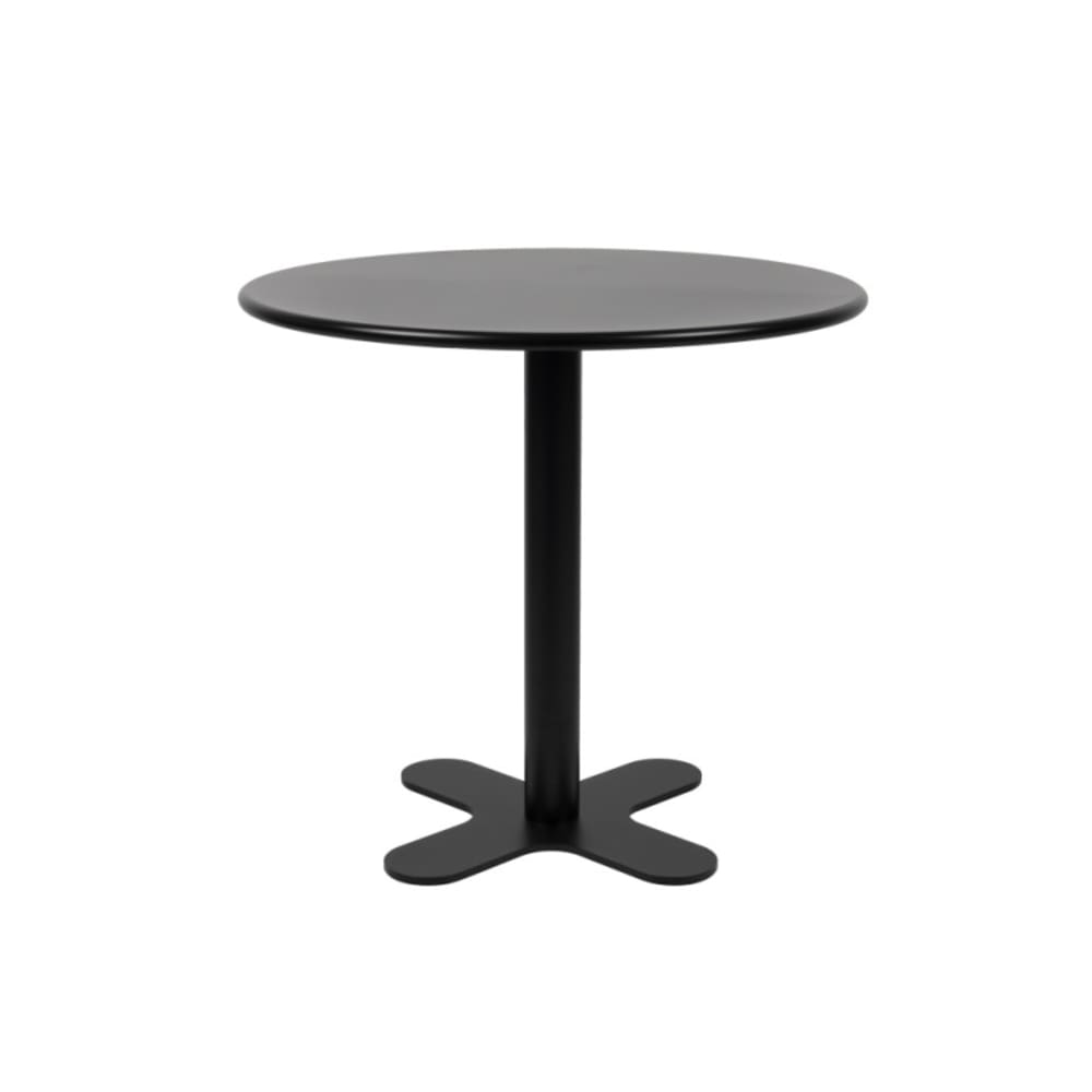 table de jardin en métal - noir
