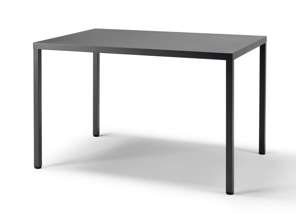 table de jardin en métal - anthracite