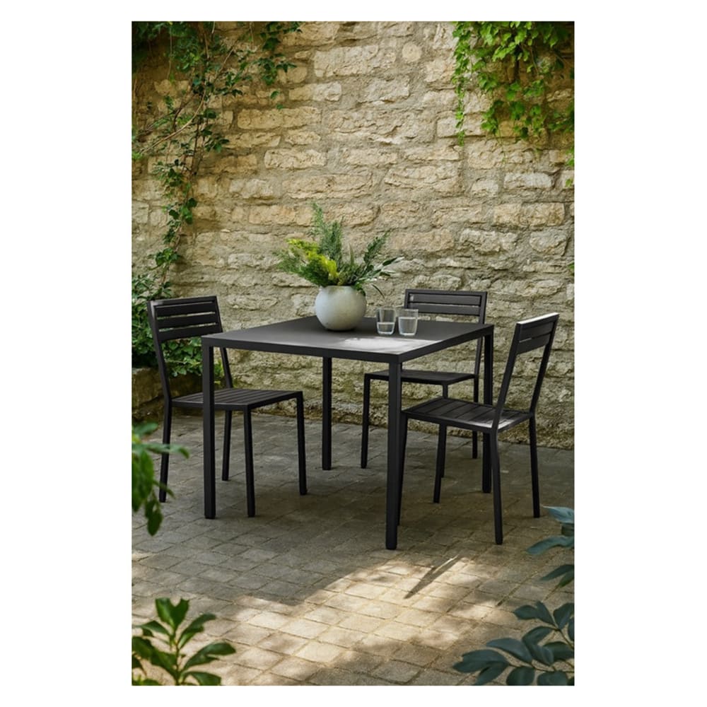Table de jardin en métal anthracite