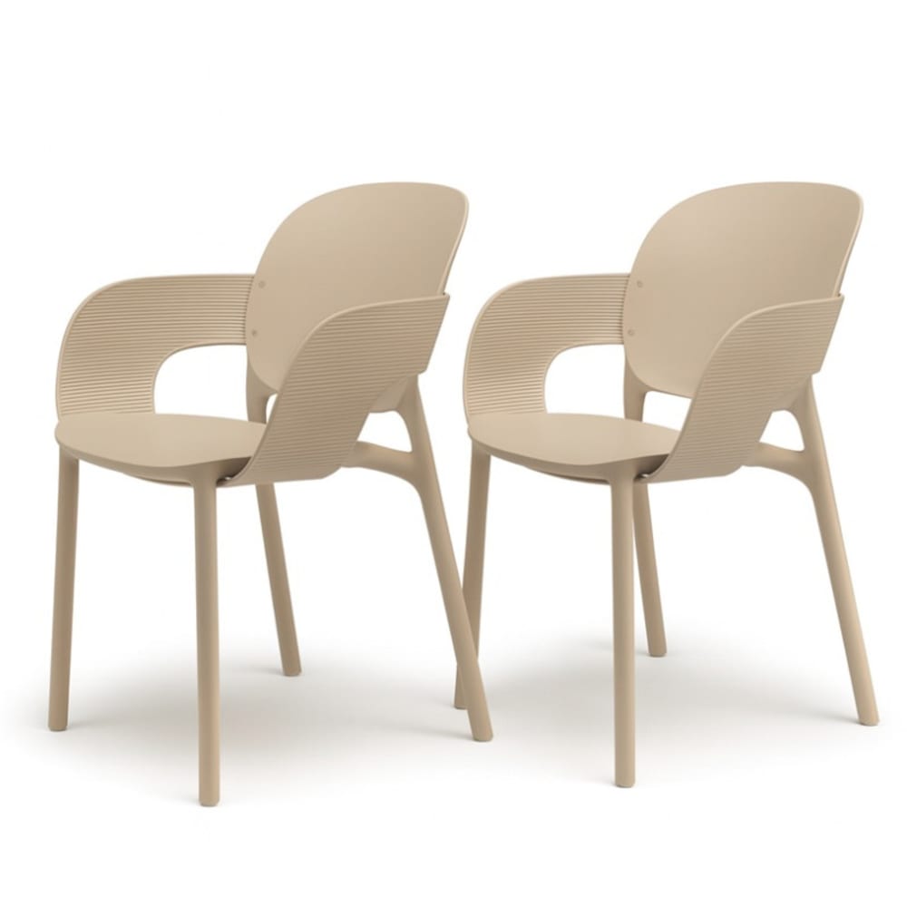 Lot de 2 chaises design