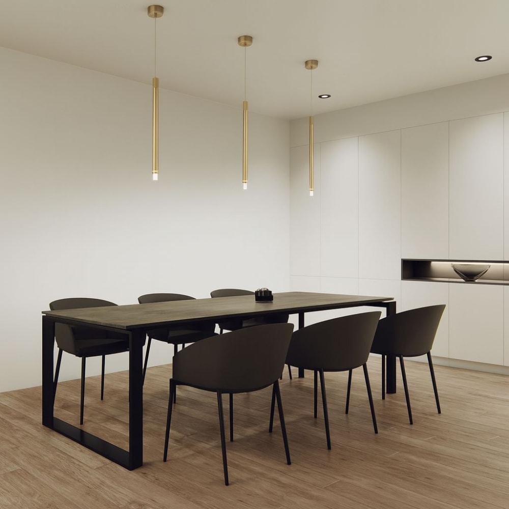 Suspension en aluminium laiton — vue 3