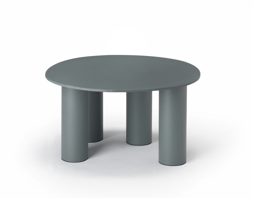 Table basse design en métal vert