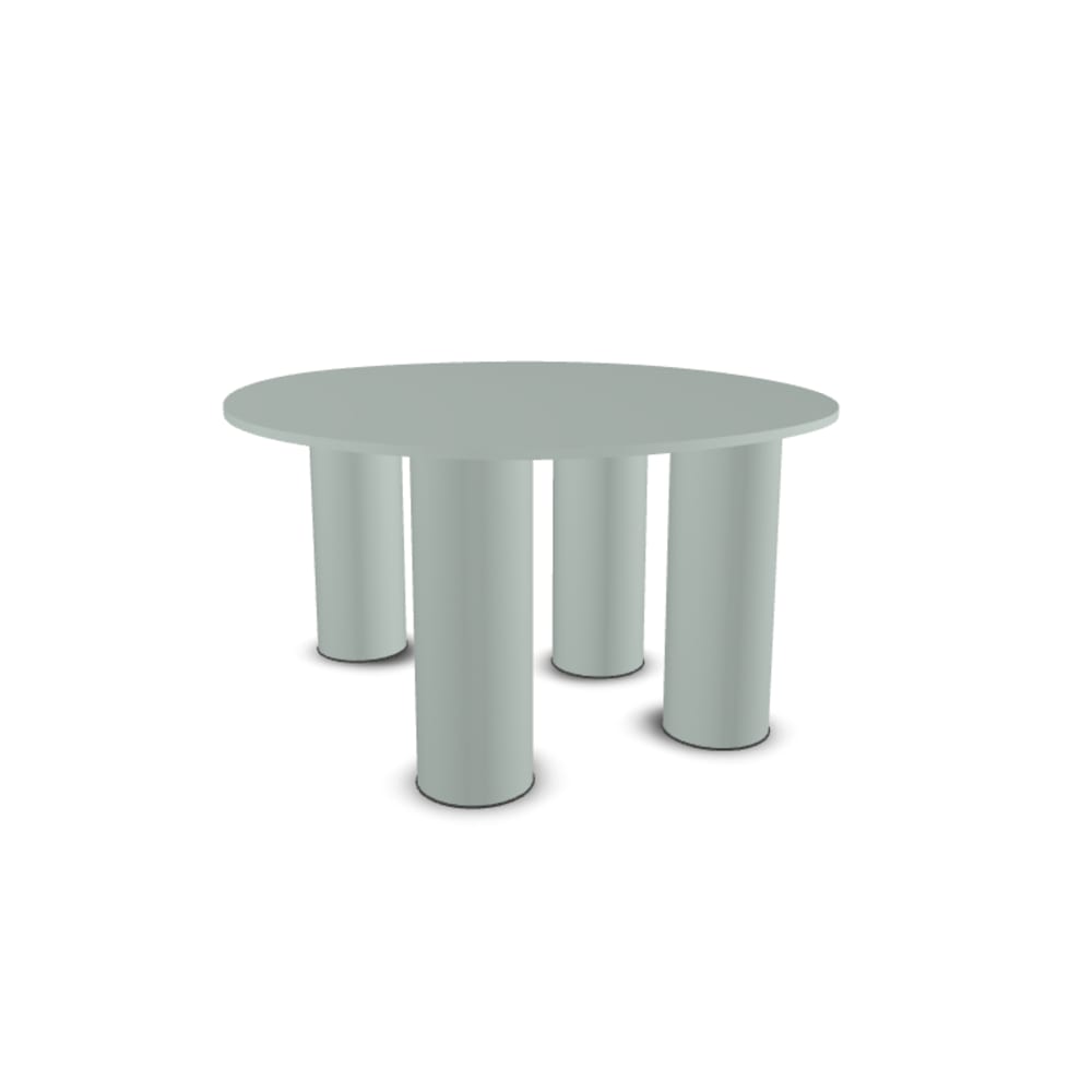 Table basse design en métal vert clair