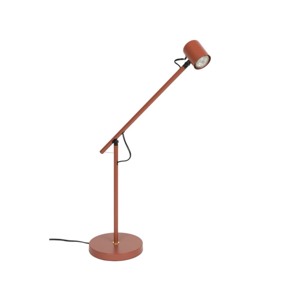 Lampe design en métal rouge